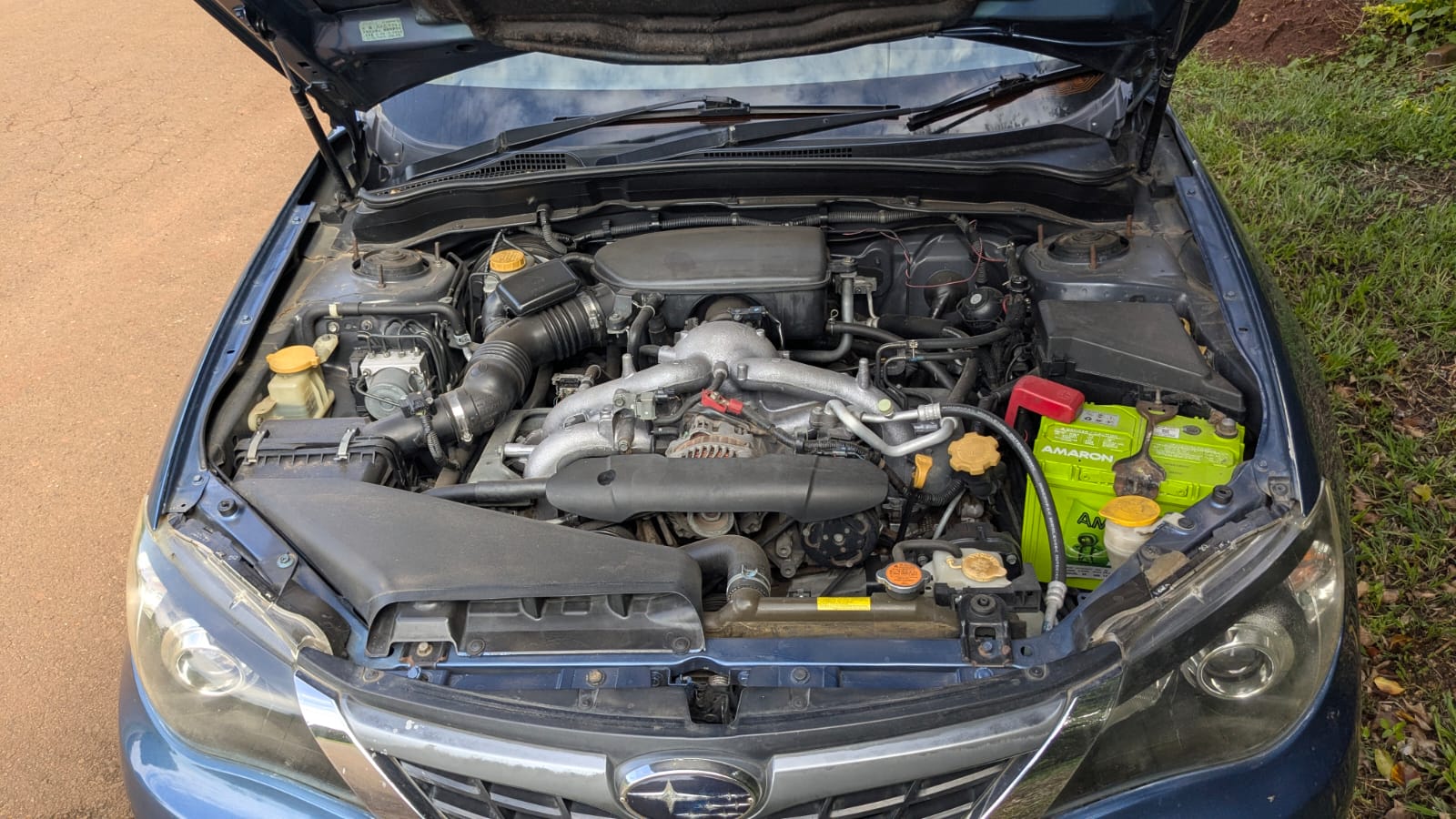 2007 Subaru Impreza GH3 engine bay 1500cc boxer